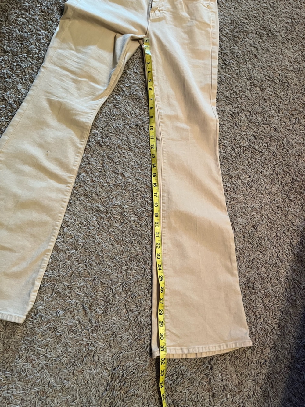 MOTHER The Weekender Flare Jeans in Chalk It Up Marzipan Sz 27 Closet Staple - Picture 14 of 16